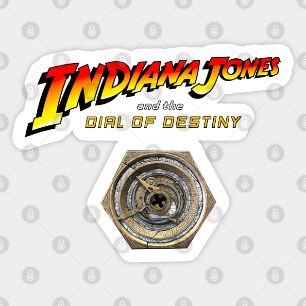 Indiana Jones - Dial of destiny Sticker by Buff Geeks Art